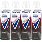 Kit Desodorante Aerosol Rexona Antibacterial + Invisible 150ml - 4 Unidades