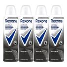 Kit Desodorante Aerosol Rexona Feminino Invisible 150ml - 4 Unidades
