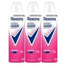 Kit Desodorante Aerosol Rexona Powder Dry 150ml - 3 Unidades