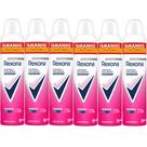 Kit Desodorante Antitranspirante Aerosol Rexona Powder Dry 72 horas 250ml - 6 Unidades