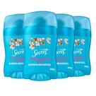 Kit Desodorante Antitranspirante Secret Clear Barra Powder Protect Algodão 45g - 4 Unidades