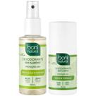 Kit Desodorante Boni Natural Spray + Roll-on Melaleuca Toranja Sem Aluminio Vegano 24h Sem Parabenos