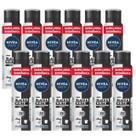 Kit Desodorante Nivea Aerosol Black White MEN 200ml C/12