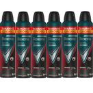 Kit Desodorante Rexona Aerosol Antibacterial Invisible 250ml - 6 Unidades