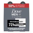 Kit Desodorante Roll On Dove Invisible 50ml - 2 Unidades