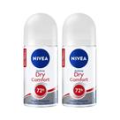 Kit Desodorante Roll On Nivea Dry Confort 50ml (2 Unidades)