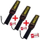 Kit Detector Metais Portátil Alta Sensibilidade Segurança local escola eventos