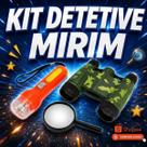 Kit Detetive Mirim Explorador Binóculo, Lanterna e Lupa