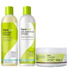 Kit Deva Curl - Shampoo Low-Poo 355ml + Condicionador 355ml + SuperCream 250g