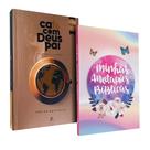 Kit Devocional Café com Deus Pai 2025 + Minhas Anotações Bíblicas Borboleta
