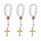 Kit Dezena Nossa Senhora de Guadalupe Pérola Abs Branca 8mm (3 unidades)