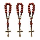Kit Dezena São Francisco Pérola Marrom 8mm (3 Unidades)
