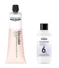Kit Dia Color Loreal + Emulsão 6vol 90ml - Escolha Sua Cor Tom:8.34 Loiro Claro Dou Acob