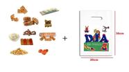 Kit Dia das Crianças Com 450 Doces + saquinhos p/ 50 pessoas