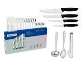 Kit dia das mães 31 peças tramontina talheres facas cozinha