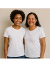 Kit Dia das Mães com 2 T-Shirt 100% Algodão 30.1 Camiseta Básica Varias Cores Larga Soltinha