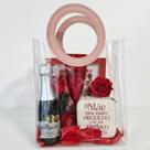 Kit Dia Das Mães Presente Elegante Com Taça E Champanhe