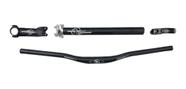 Kit Diamondback Guidão + Canote + Abraçadeira de canote + Mesa 100 mm preto e prata