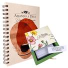 Kit Diário de Oração Amando a Deus Café + Preciosas Promessas Jardim Kit Diário de Oração Amando a Deus Café + Preciosas Promessas Jardim