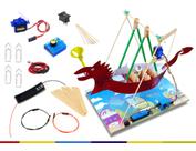 Kit Didático Robótica Educacional - Barco Vicking Parque de Diversões