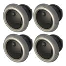 Kit Difusor Ar Central Lateral Fiesta Rocan Prata (4un) Kit Difusor Ar Central Lateral Fiesta Rocan Prata (4un)