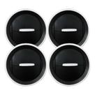 Kit Difusor Ar Painel Central Lateral Amarok Preto Aro Prata Kit Difusor Ar Painel Central Lateral Amarok Preto Aro Prata