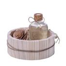 Kit Difusor Bamboo 200ml C/ Flor e Caixa De Madeira CXMad200F Roma Rouge