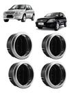 Kit Difusor Central Lateral Celta Prisma 2000 A 2006 Preto aro Prata