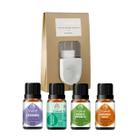 Kit Difusor Elétrico Via Aroma e Óleos Essenciais Relaxamento Energia e Bem Estar Vverd Kit Difusor Elétrico Via Aroma e Óleos Essenciais Relaxamento Energia e Bem Estar Vverd