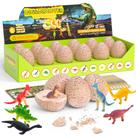 Kit Dino Egg Dig DodomagXanadu para crianças de 3 a 12 anos com 12 ovos