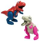 Kit Dino Spider Dina Spider, Brinquedo Dinossauro com Capas, Conjunto com 2 Peças