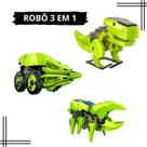 Kit Dinossauro Educacional Robô Solar T3 3x1 Fácil Montar