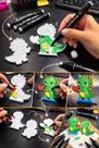 Kit Dinossauro Para Colorir Com 4 Canetas Coloridas Sortidas