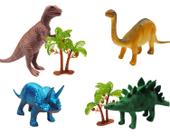 Kit Dinossauros Estegossauro Triceratops Braquiossauro T-Rex