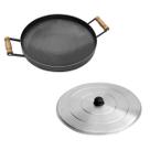 Kit Disco 43cm C/ Borda 4cm Preto 051 E Tampa Alumínio 160.2 Kit Disco 43cm C/ Borda 4cm Preto 051 E Tampa Alumínio 160.2