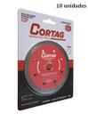 Kit Disco Corte Diamantado Porcelanato 110mm Furo 20mm Turbo Best Quality Cortag