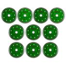 Kit Disco de Corte Diamantado Turbo Eco Cortag 110mm 2mm Corte Seco Porcelanato Verde Kit Disco de Corte Diamantado Turbo Eco Cortag 110mm 2mm Corte Seco Porcelanato Verde