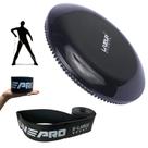 Kit Disco de Equilibrio Inflavel Ate 120kg + Faixa Elastica Super Band Extensor Super Forte Exercicios Liveup Liveup Sports