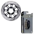 Kit Disco de Freio Dianteiro Cg 160 Titan Abs 2025 Com Pastilhas Potenza