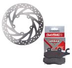 Kit Disco de Freio Dianteiro Fazer 250 2005 A 2015 + Pastilhas Diafrag