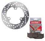 Kit Disco de Freio Traseiro Yamaha Lander 250 2006-2024 e Pastilhas Diafrag