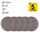 KIT Disco de Lixa Abranet Ace 6 ''/ 150MM P240 Mirka - 5 unidades
