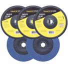 Kit Disco de Lixa Flap 7" Pol Grão 80 Lixadeira 05 UN Reto Kit Disco de Lixa Flap 7" Pol Grão 80 Lixadeira 05 UN Reto