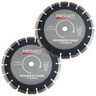 Kit Disco Diamantado 9" Segmentado 20941 com 2 Unidades HESSEN