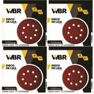 Kit Disco Lixa Girafa 40un 225mm grãos 80, 120, 180, 240.