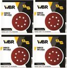 Kit Disco Lixa para lixadeira Girafa 40un 225mm Grãos 60,120,180,240
