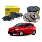 Kit Disco Pastilha Dianteira Etios 1.3 1.5 2017 A 2019