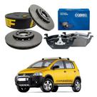 Kit Disco Pastilha Dianteiro Crossfox 1.6 2006 A 2010