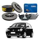 Kit Disco Pastilha Dianteiro Polo 1.6 2002 A 2006