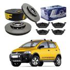 Kit Disco Pastilha Freio Dianteiro Crossfox 1.6 2006 A 2010